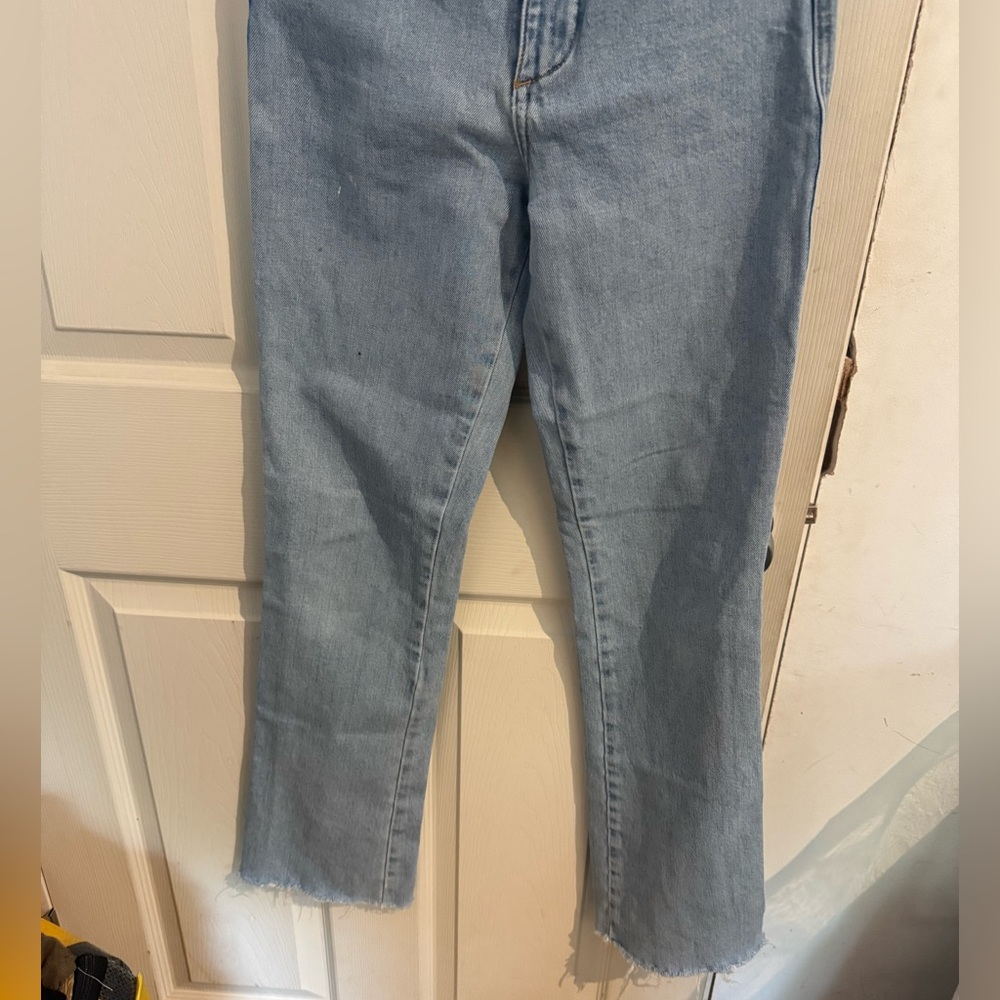 SPRWMN Francoise Light Wash Micro Flare Slim Fit High Rise Jeans Women's 26 - Picture 7 of 16